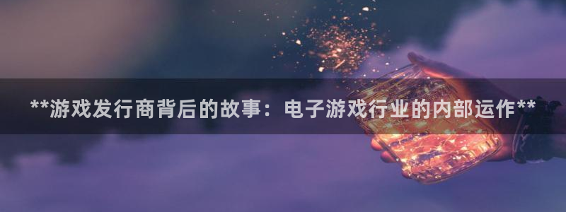 新城平台代理注册公司：**游戏发行商背后的故事：电子游戏行业的内部运作**